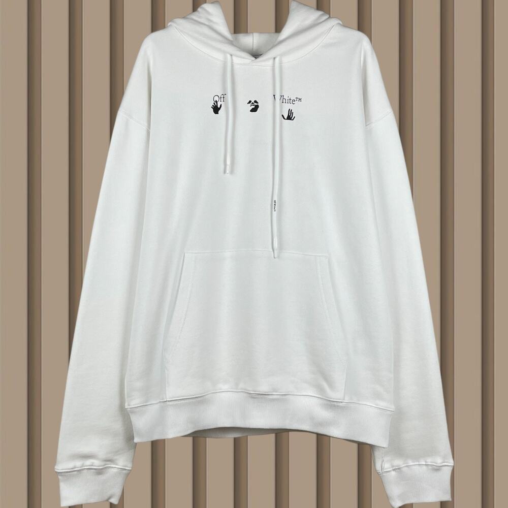 Off-White Men's Hoodie White